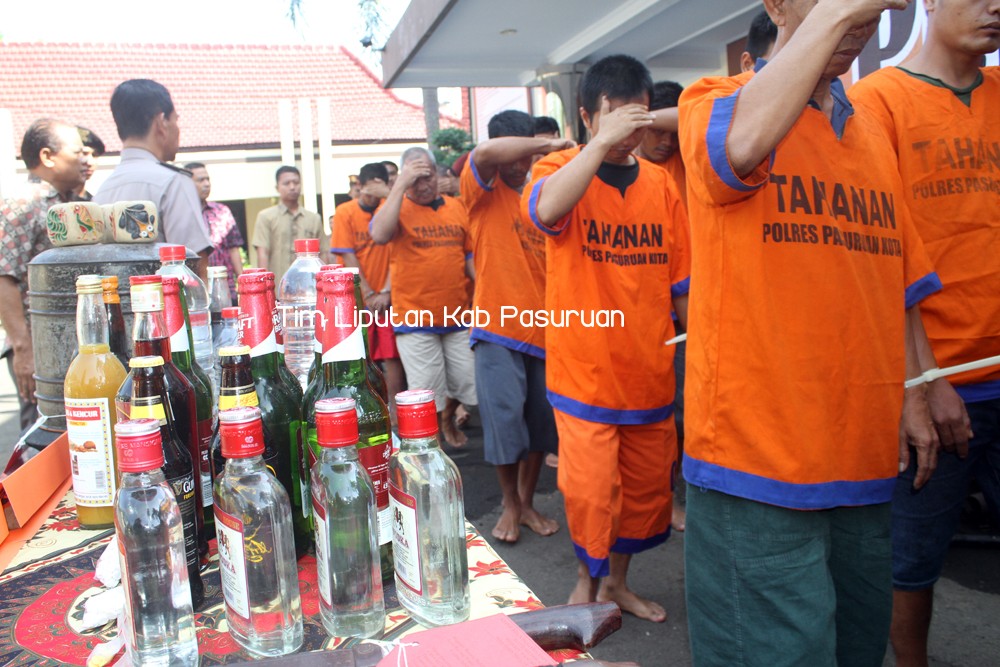 12 Hari Operasi Pekat, Polres Pasuruan Kota Sukses Bekuk 161 Pelaku Kejahatan