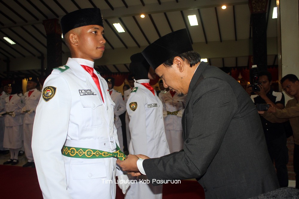 72 Anggota Paskibraka Kabupaten Pasuruan, Dikukuhkan