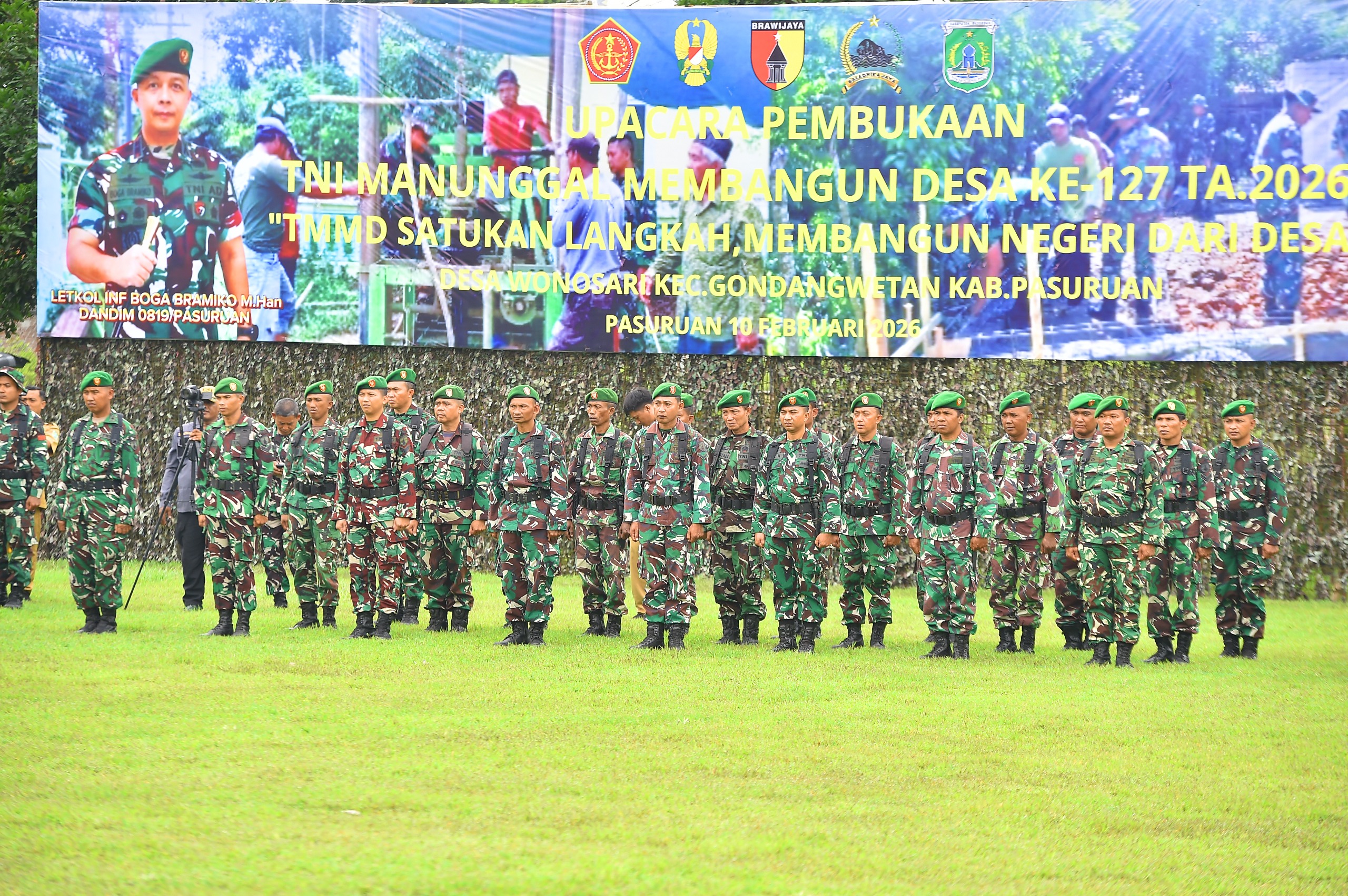 Sampul untuk Upacara Pembukaan TMMD Ke - 127 Kodim 0819 Pasuruan