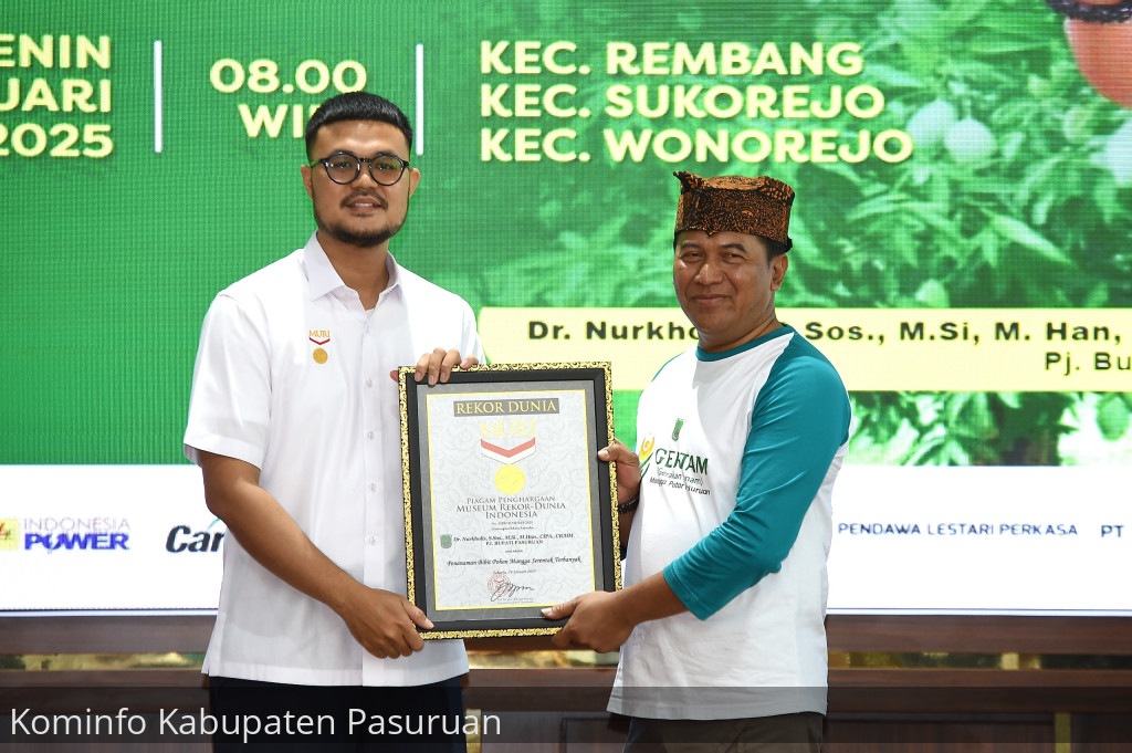 MURI tetapkan Gerakan Tanam 42.850 Pohon Mangga Putar Pasuruan Terbanyak di Dunia