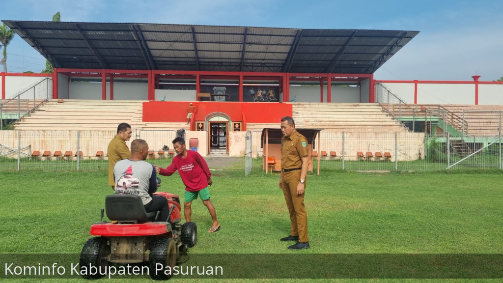 Wajah Stadion R.Soedrasono Pogar Bangil Kian Menawan. Siap Sambut Laga Lanjutan Liga 3 PSSI Jatim