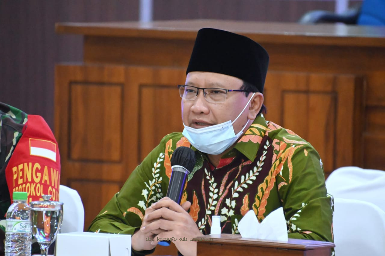 Gugus Tugas Penanganan Covid-19 Kabupaten Pasuruan Akan Perketat Aktifitas Masyarakat Yang Menimbulkan Kerumunan 