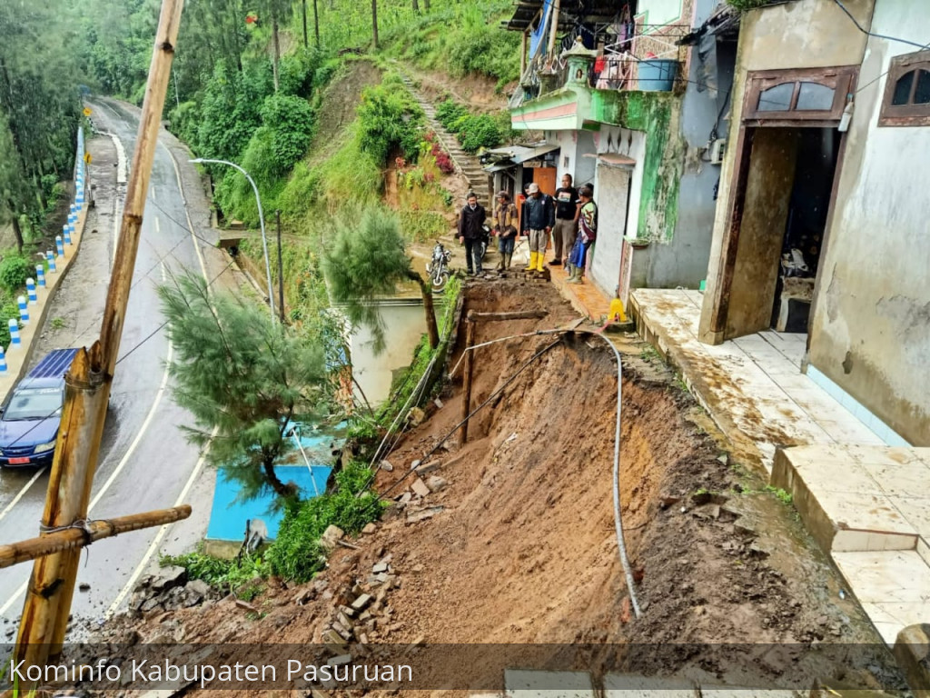 Longsor Kembali Terjadi di Tosari. BPBD Himbau Warga Pegunungan Waspada