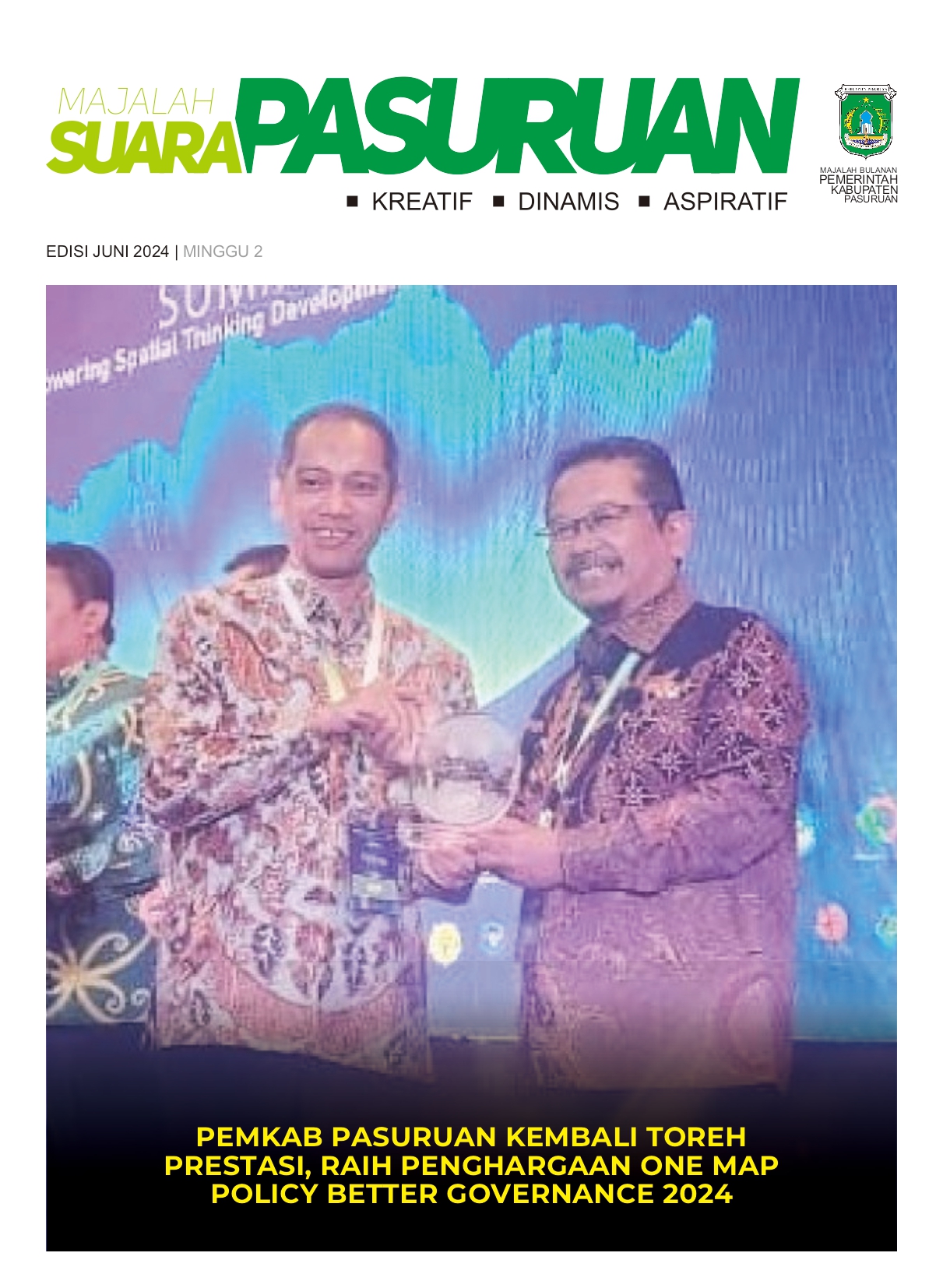 Sampul untuk Majalah Suara Pasuruan Edisi Juli Minggu II Tahun 2024