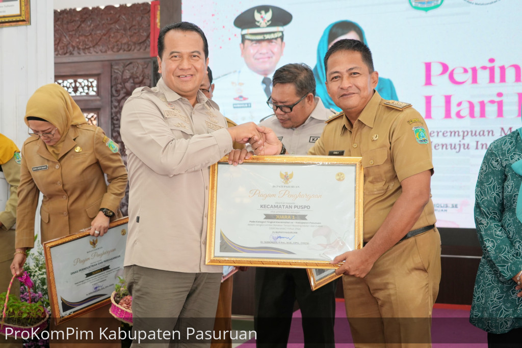 Peringatan Hari Ibu Ke-96, Pemkab Pasuruan Berikan Penghargaan Kepada Para Pemenang Lomba GERTAM BABE