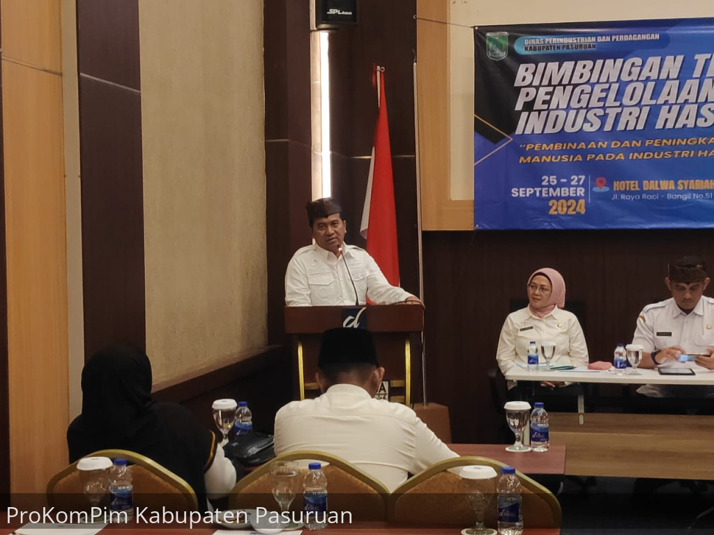 Pj. Bupati Nurkholis Apresiasi Bimtek Manajemen Pengelolaan Usaha Industri Hasil Tembakau Sebagai Media Peningkatan Produktivitas dan Kualitas Produk
