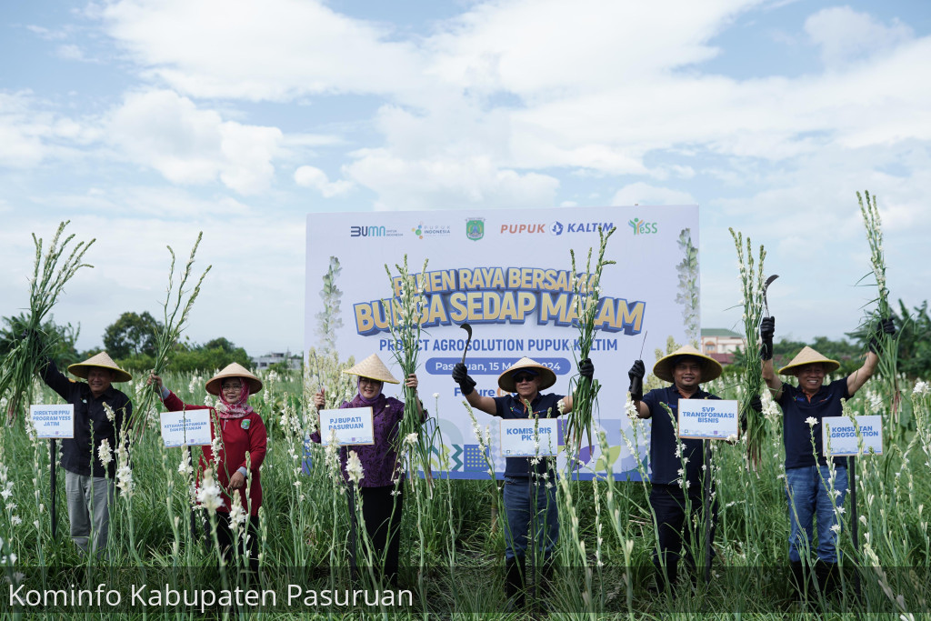 Pupuk Kaltim Support Petani Sedap Malam Panen Raya Dengan Produktifitas dan Keuntungan 100%