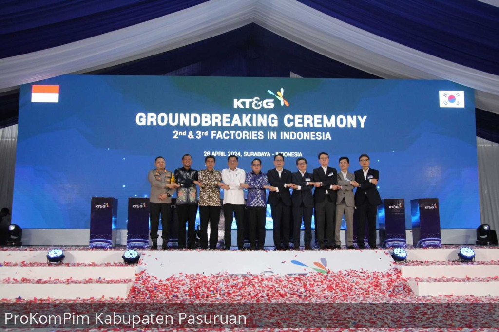 Kabupaten Pasuruan Kembali Dipilih Perusahaan Korea Selatan KT&G Sebagai Lokasi Pabrik Pengolahan Tembakau Terbesar di Dunia