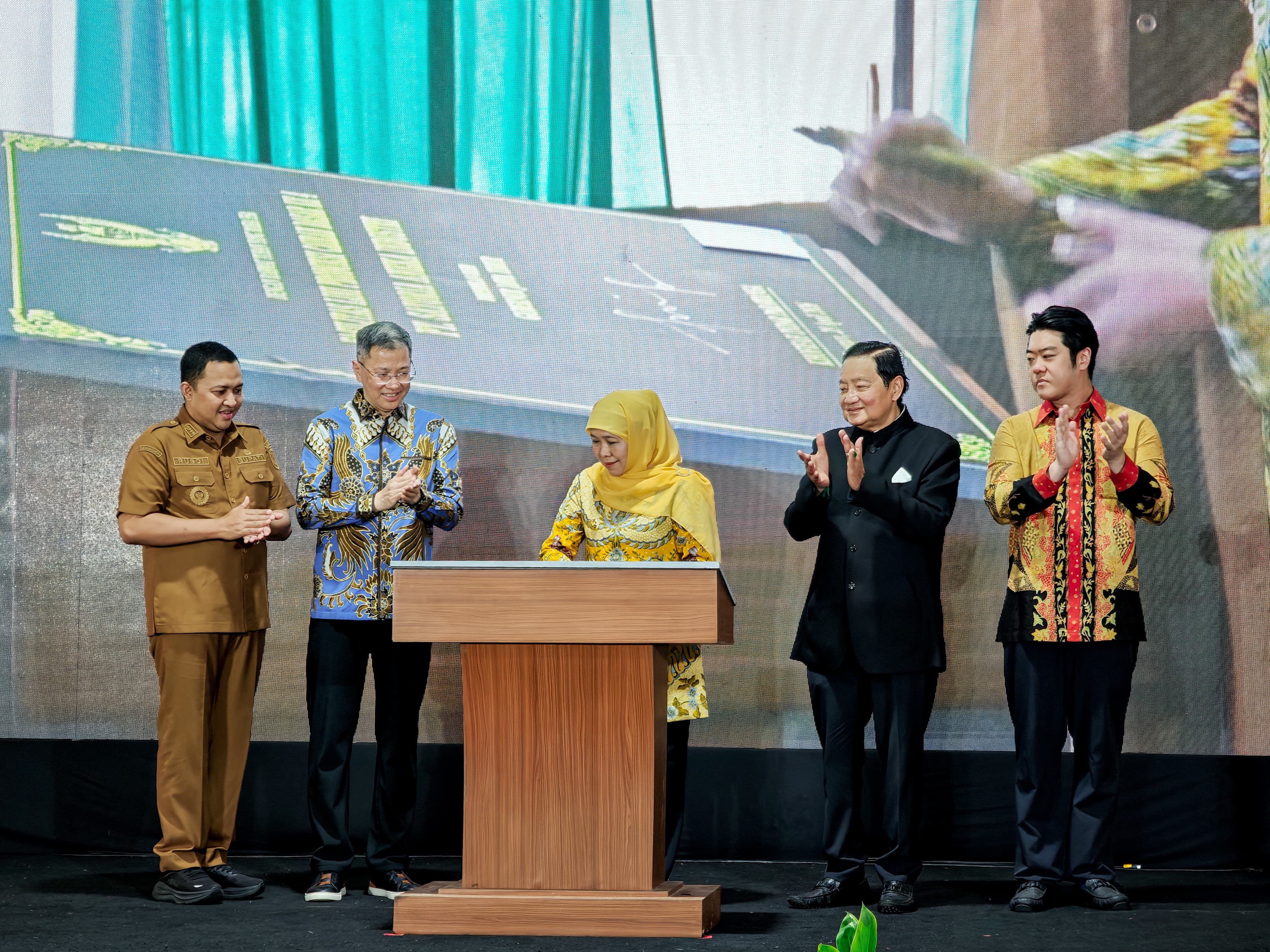 Sampul untuk Peresmian Pembukaan Line 4 PT Satria Aneka Industri oleh Gubernur Jawa Timur