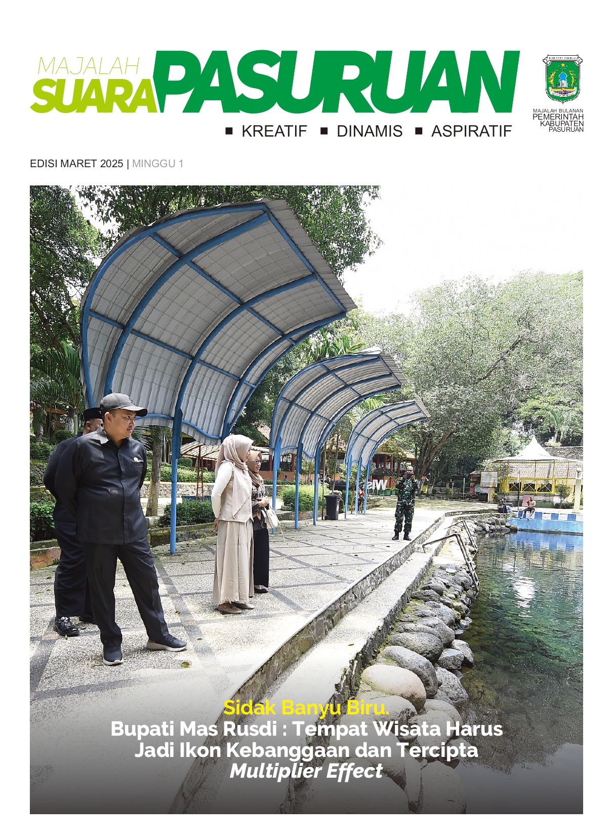 Sampul untuk Majalah Suara Pasuruan Edisi Maret Minggu I Tahun 2025