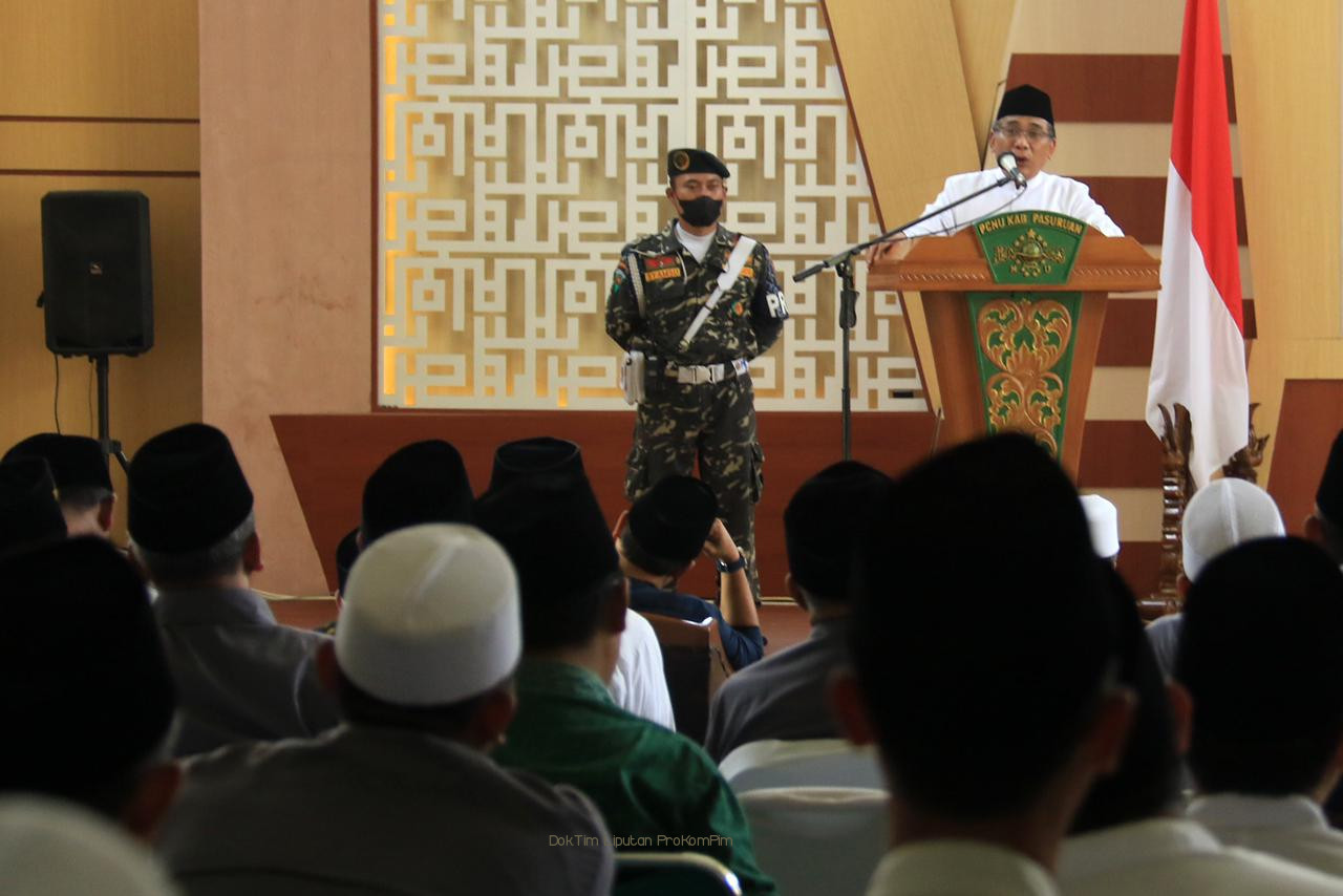 Ketum PBNU, KH Yahya Cholil Staquf Hadiri Silaturrahmi Ulama dan Umaro Pasuruan 