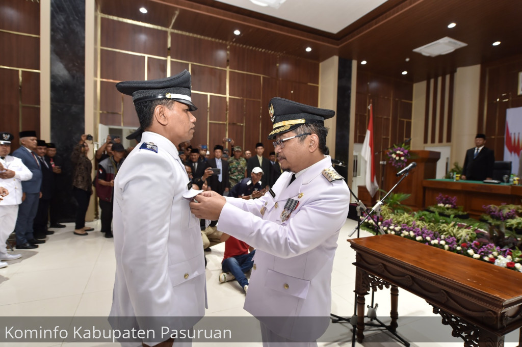 Pj Bupati Pasuruan, Andriyanto Lantik Kades Terpilih Periode 2023-2029