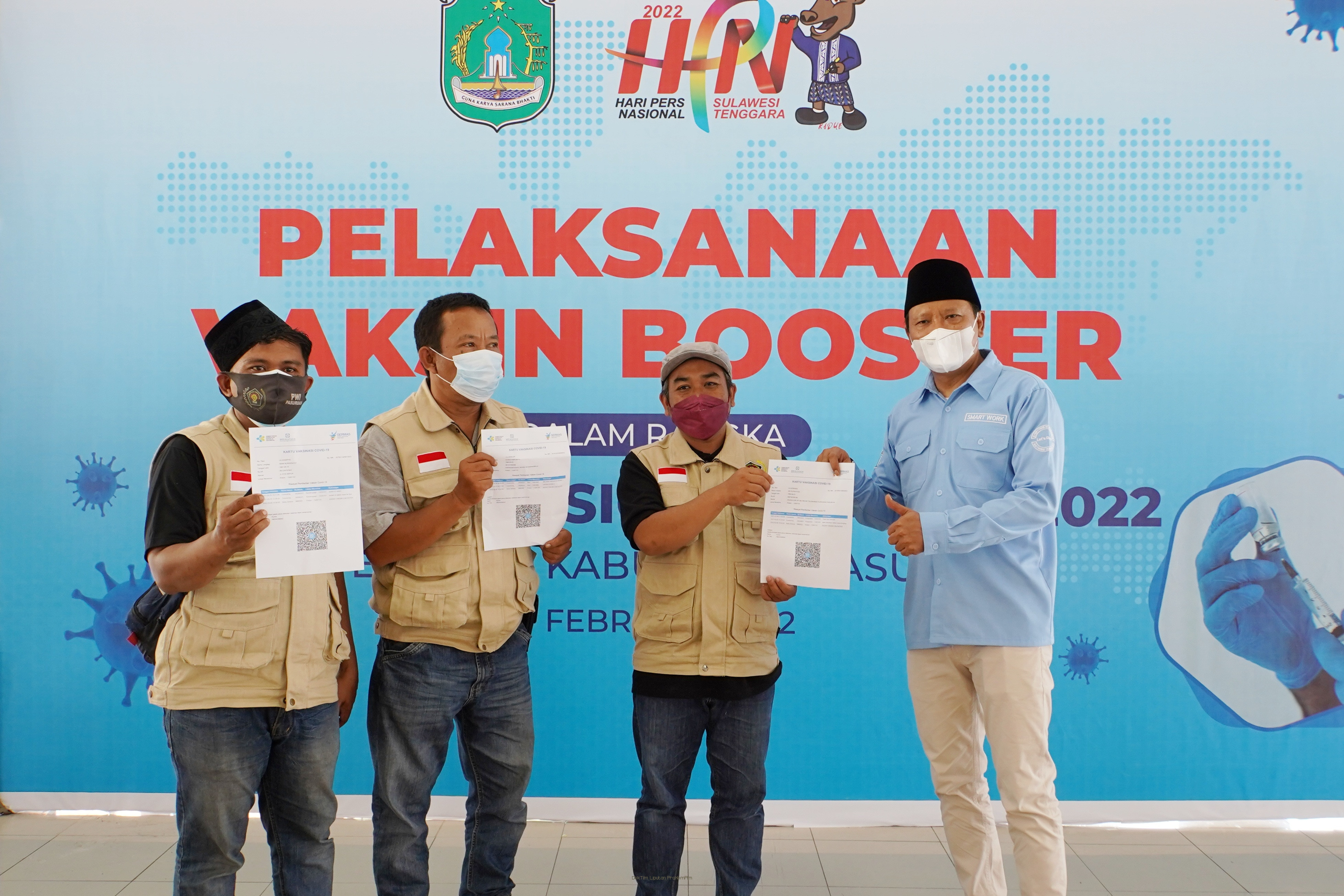 Hari Pers Nasional ke 76, Jurnalis PWI Pasuruan Divaksin Booster