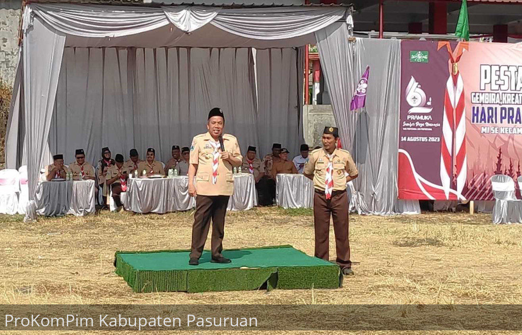 Buka Pesta Pramuka Siaga, Wakil Bupati Berbagi Motivasi Semangat Pembelajar Tak Kenal Lelah