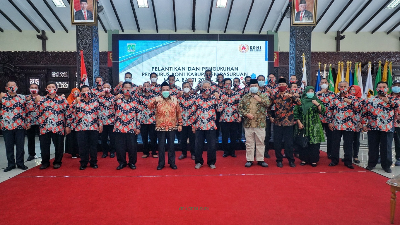Pelantikan Pengurus KONI Momentum Revitalisasi Pembinaan Olahraga di Kabupaten Pasuruan