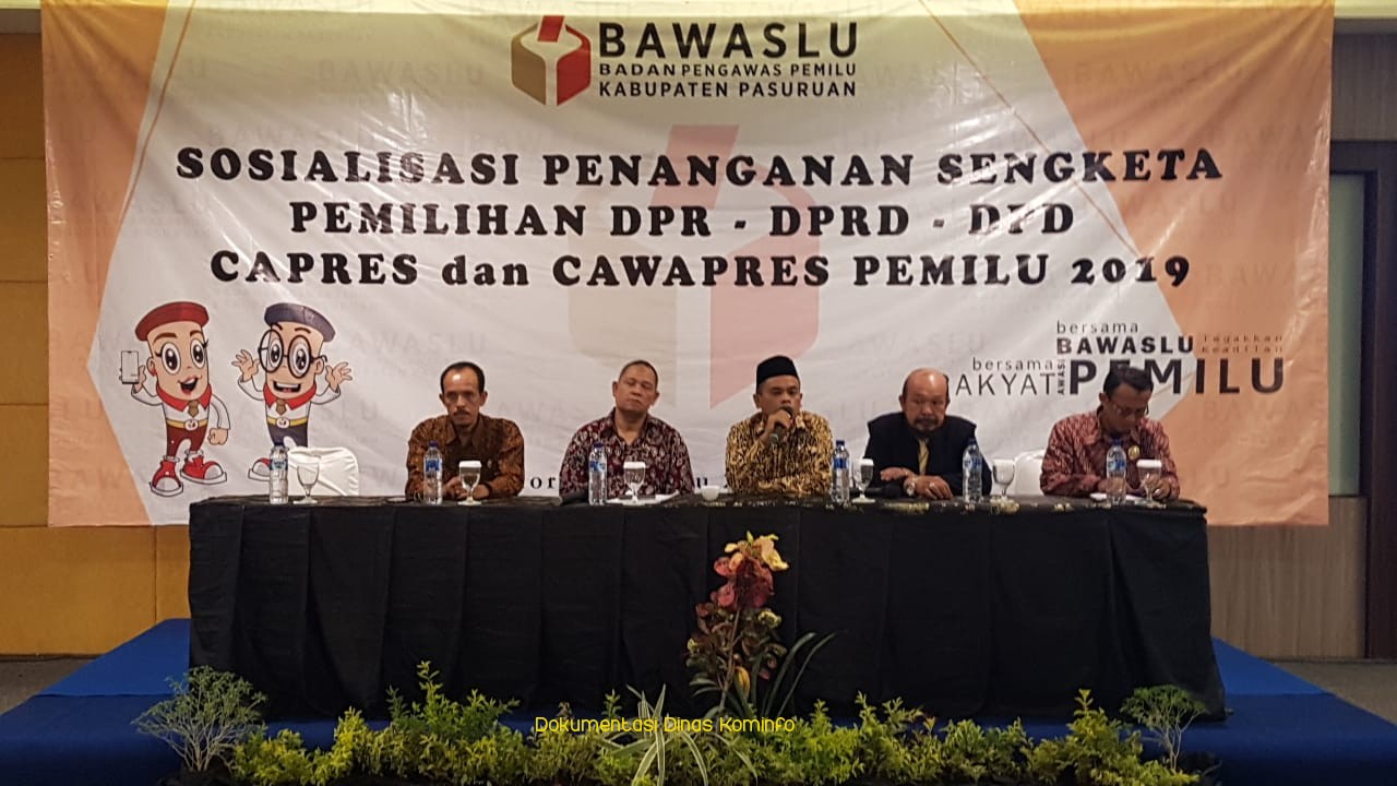 H-5 Bulan, Bwaslu Kabupaten Pasuruan Intens Sosialisasi Penanganan Sengketa 