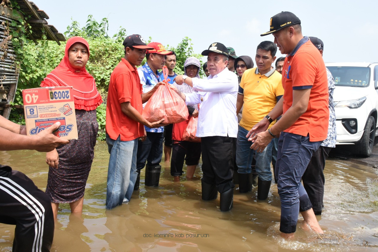 Banjir di Beji dan Gempol, Wakil Bupati Pasuruan, Gus Mujib Imron Cek Kondisi Warga Terdampak
