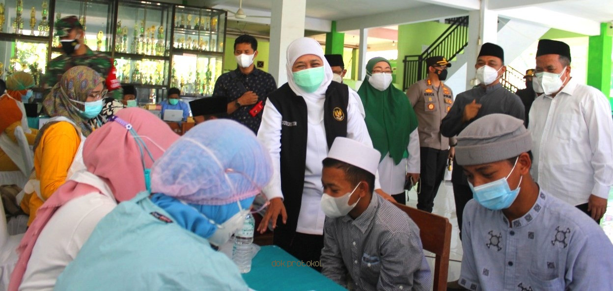 Gubernur Jatim: Percepatan Vaksinasi, Ikhtiar Pemerintah Tanggulangi Pandemi  