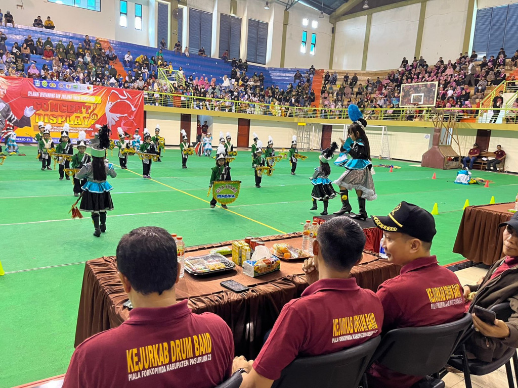 Puluhan Sekolah Berebut Juara Kejuaraan Marching Band Piala Forpimda Kabupaten Pasuruan