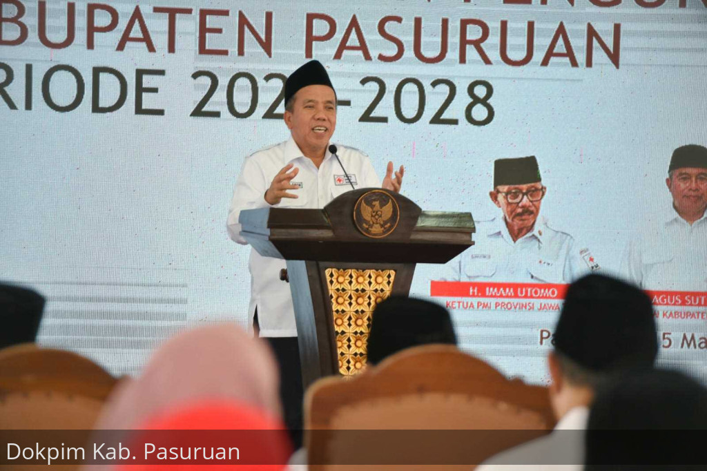 Wabup Optimis, Ketua PMI Kabupaten Pasuruan Periode 2023-2028 Mampu Tunaikan Amanah di Bidang Kemanusiaan