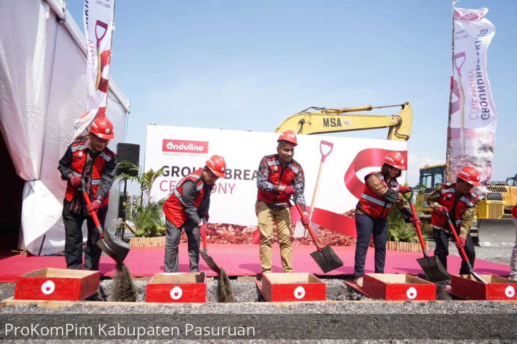 Groundbreaking Pembangunan PT Onduline Manufaktur Indonesia, Pemkab Pasuruan Siap Dukung Pertumbuhan Investasi