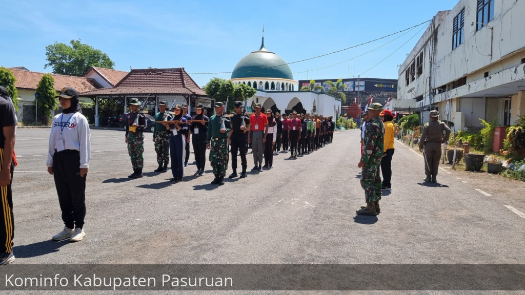 Jelang Upacara Kemerdekaan ke 78, Puluhan Paskibraka Kabupaten Pasuruan Jalani Pusdiklat