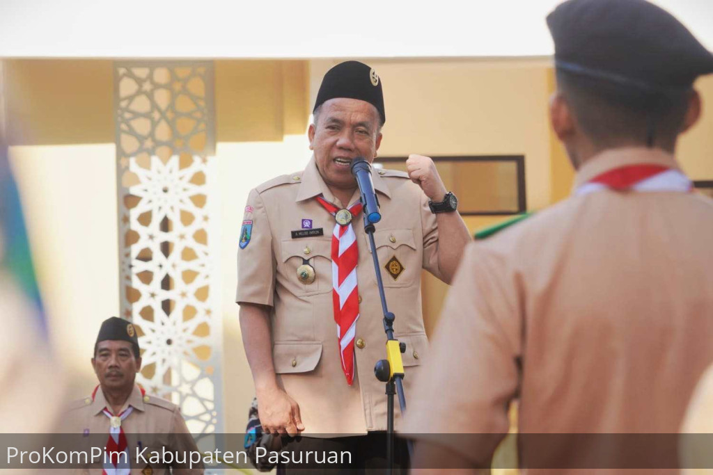 Lepas Kirab Seribu Tunas Kwarcab Pramuka Pasuruan, Wakil Bupati Gelorakan Nilai Kepanduan Sebagai Jantung Nasionalisme