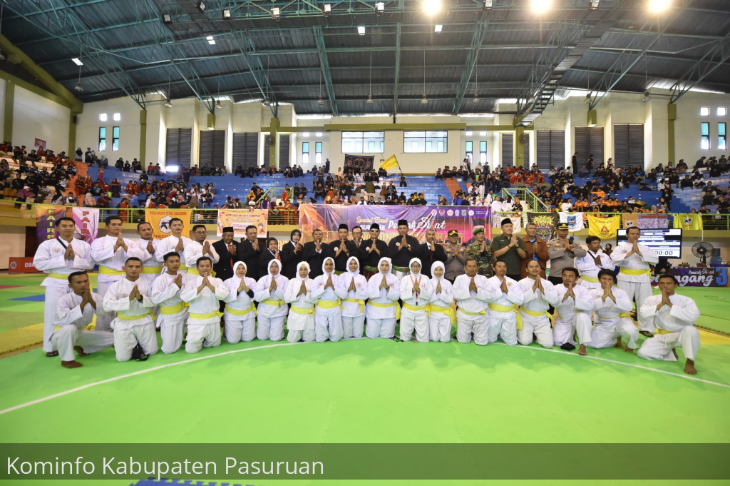 Ribuan Atlet Ikuti Kejuaraan Pencak Silat Pasuruan Martial Art Championship 2023