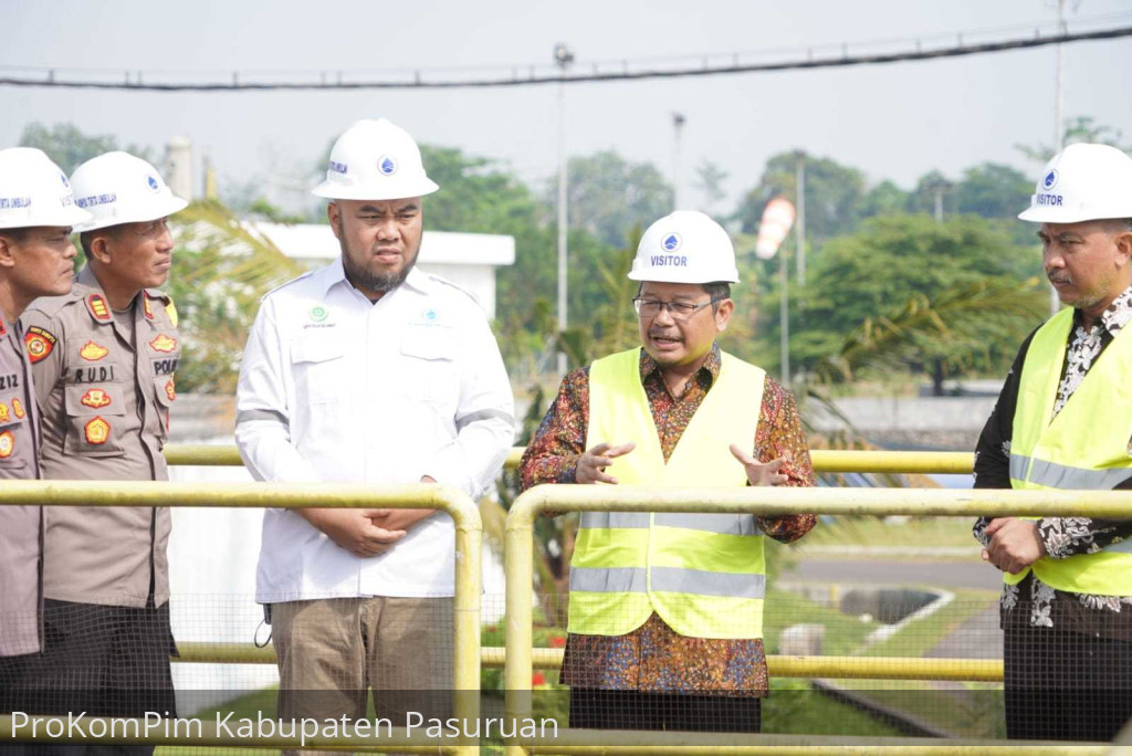 Kunjungi SPAM Umbulan, Pj. Bupati Andriyanto Berkoordinasi Bersama PT Meta Adhya Tirta Untuk Cari Solusi Kebutuhan Air Bersih  di Winongan