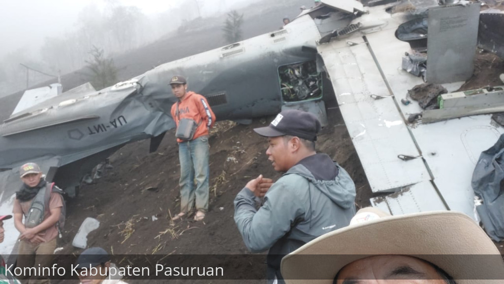 Diduga, 2 Korban Meninggal Dalam Insiden Jatuhnya Pesawat di Desa Keduwung, Kecamatan Puspo