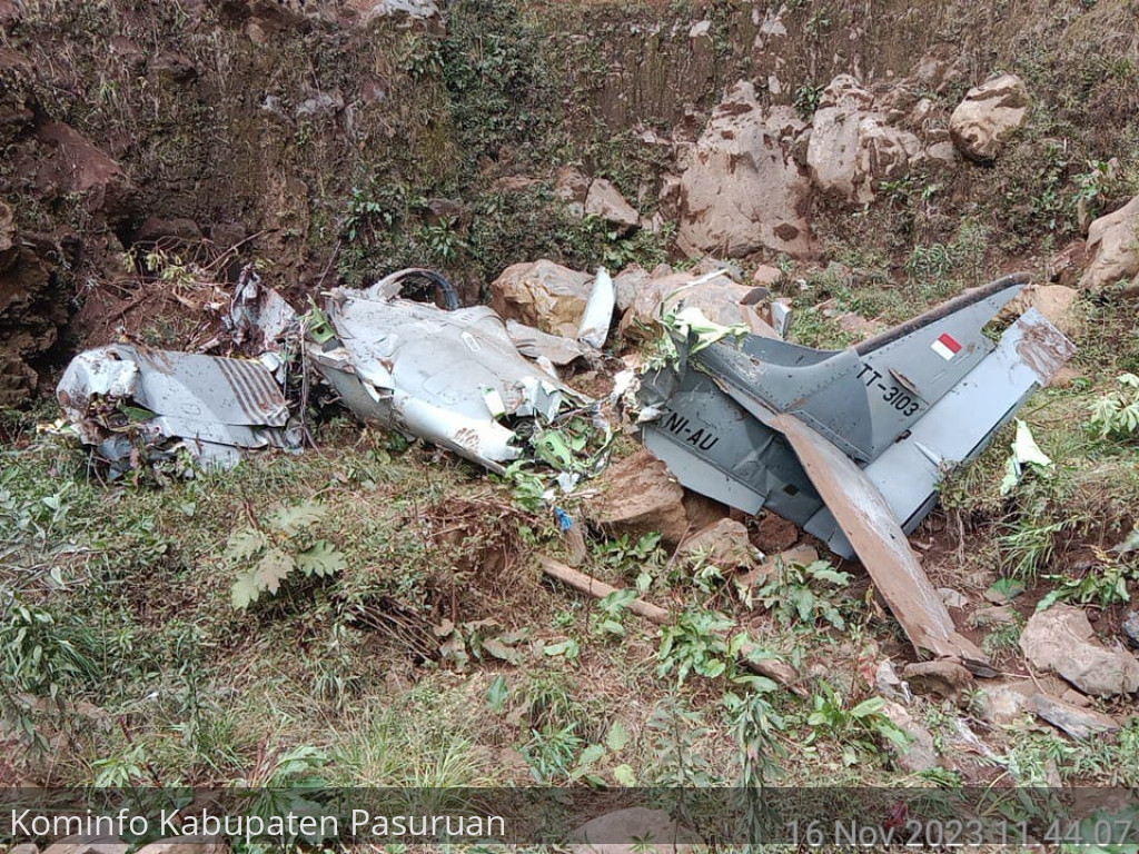 FDR Pesawat Super Tucano Yang Jatuh di Desa Keduwung, Puspo, Ditemukan
