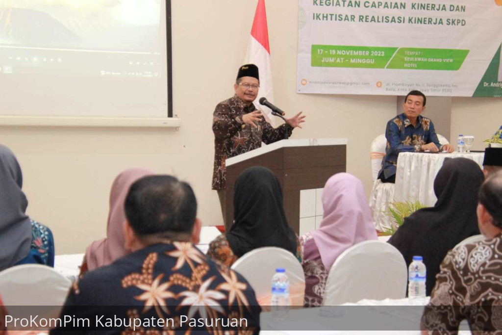 Buka Agenda Capaian Kinerja dan Ikhtisar Realisasi Kinerja SKPD, Pj. Bupati Pasuruan Minta ASN Disparta Maksimalkan Medsos Sebagai Media Promosi Pariwisata