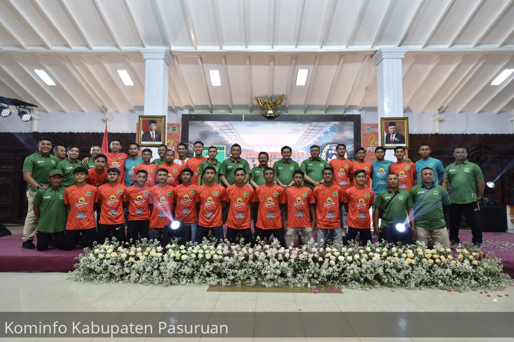 Siap Ikuti Liga 3. Pj Bupati Pasuruan, Andriyanto Launching Persekabpas