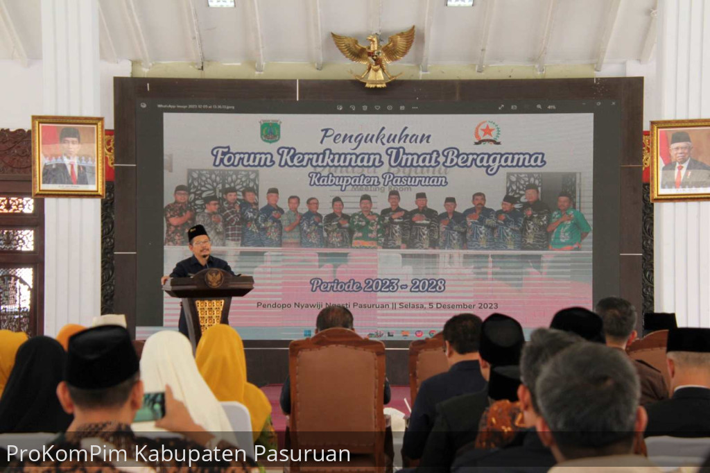 Pj. Bupati Andriyanto: Pengurus FKUB Adalah Fasilitator Kerukunan Umat Beragama di Kabupaten Pasuruan