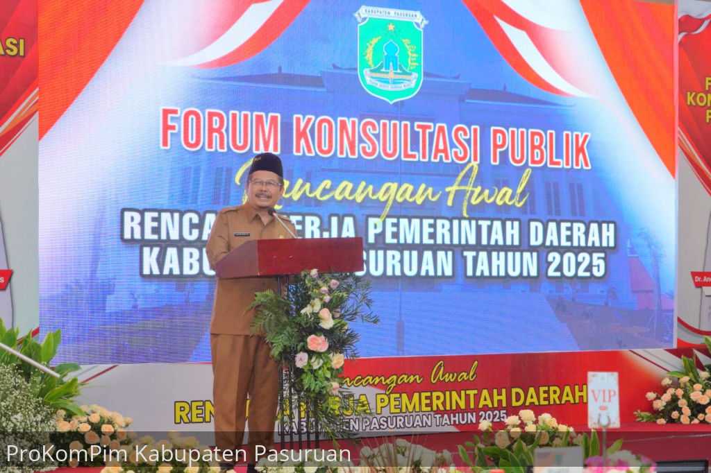 Pj. Bupati Andriyanto: Forum Konsultasi Publik Rancangan Awal RPJMD Tahun 2025, Media Bagi Stakeholders Pembangunan Kabupaten Pasuruan Berikan Masukan Konstruktif