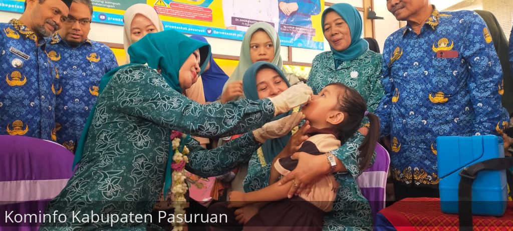 Monitoring Sub Pin Polio, Pj Ketua TP PKK Kabupaten Pasuruan, Ny Luhur Andriyanto Optimis Capaian Imunisasi Polio 100% Lebih