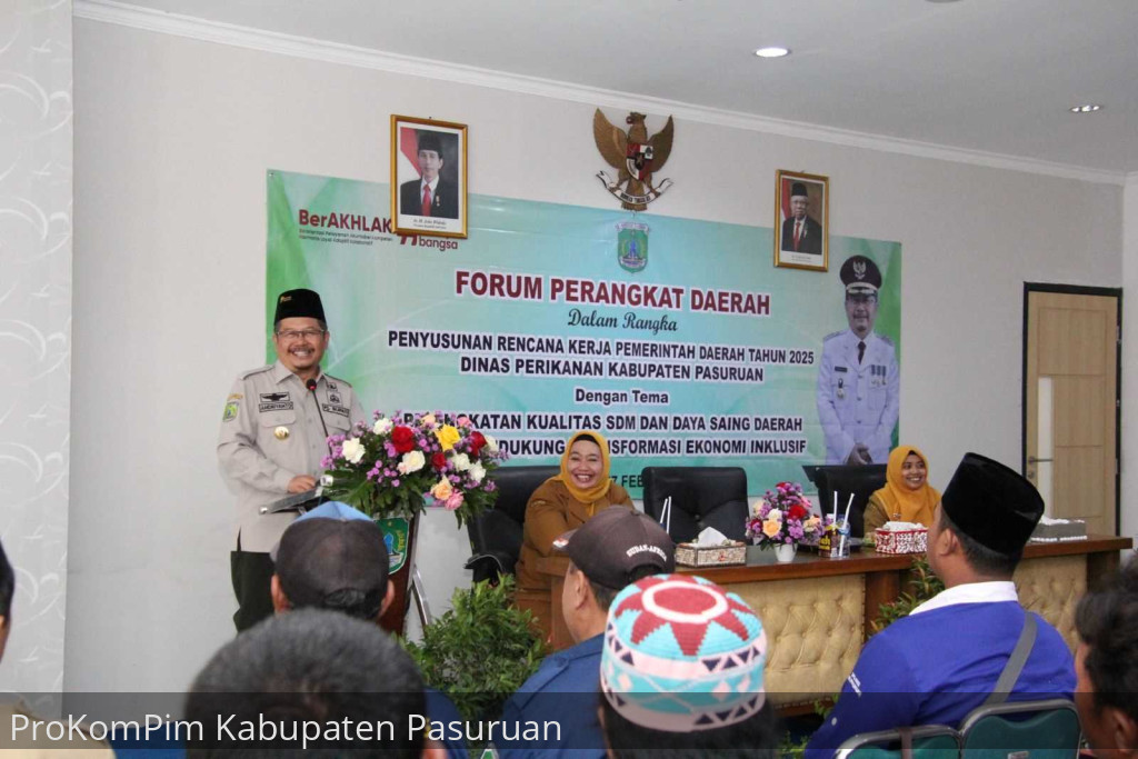 Pj. Bupati Pasuruan: Forum RKPD Dinas Perikanan, Upaya Pemerintah Daerah Tingkatkan Kesejahteraan Nelayan