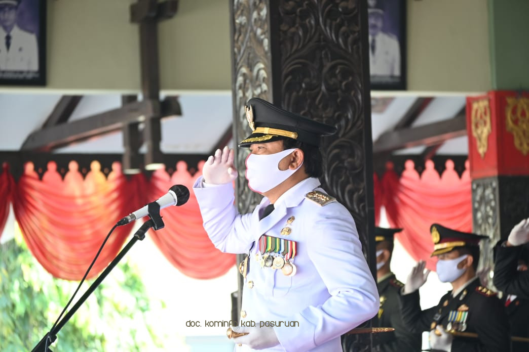 Bupati Pasuruan, HM Irsyad Yusuf Maknai Kemerdekaan ke 75 Bebas Dari Covid-19