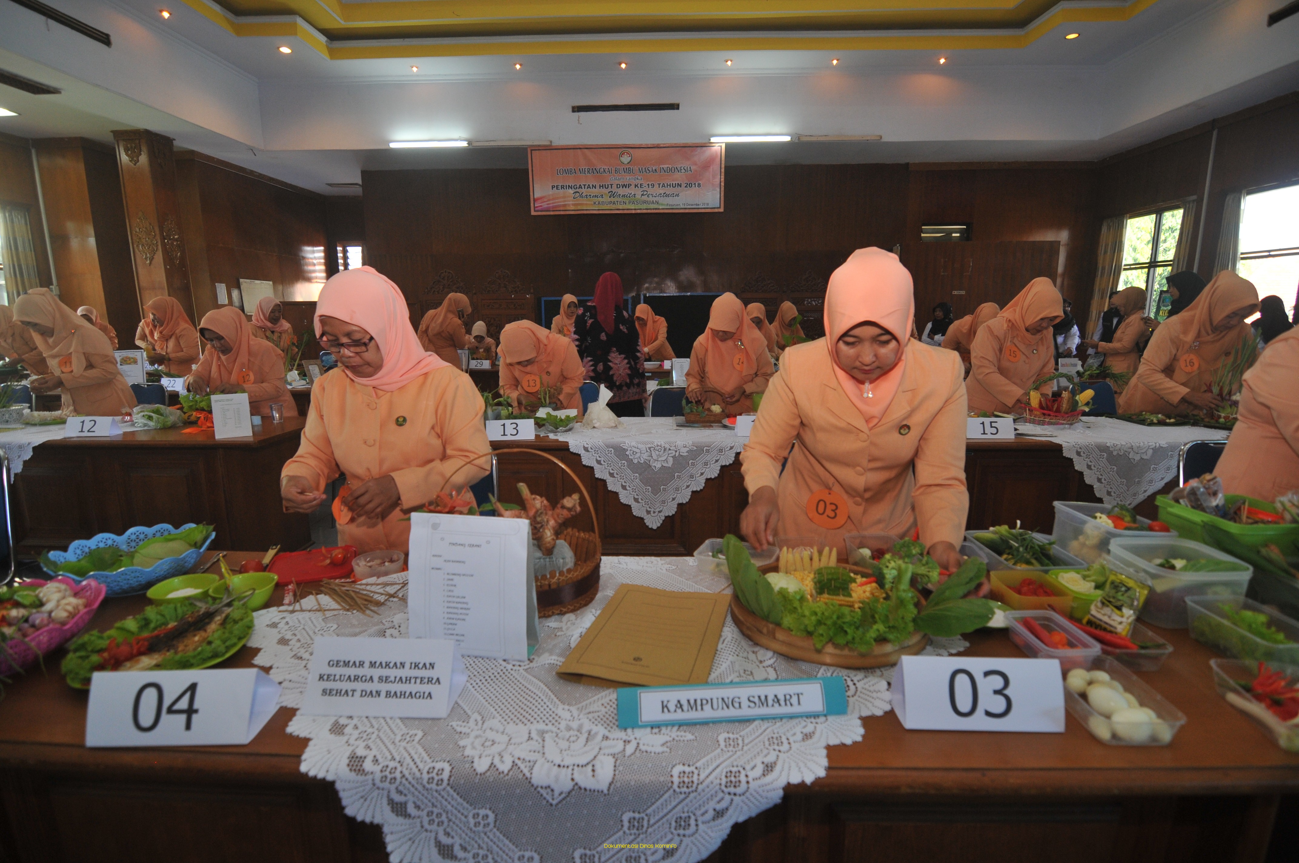 Uji Kreatifitas, DWP Kabupaten Pasuruan Gelar Lomba Merangkai Bumbu Masakan Indonesia