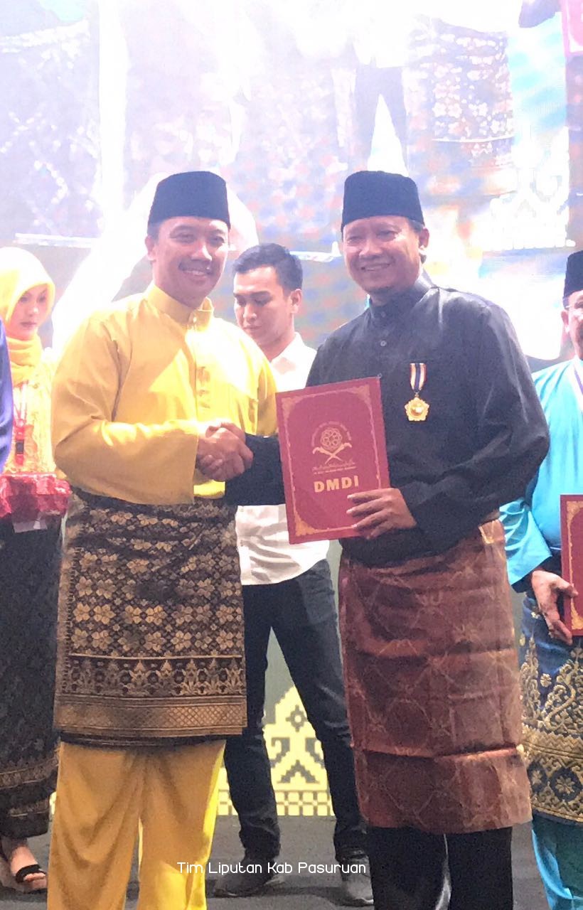 Dukung Program DMDI, Bupati Irsyad Yusuf Raih Anugerah Temenggong Tun Hassan 2017