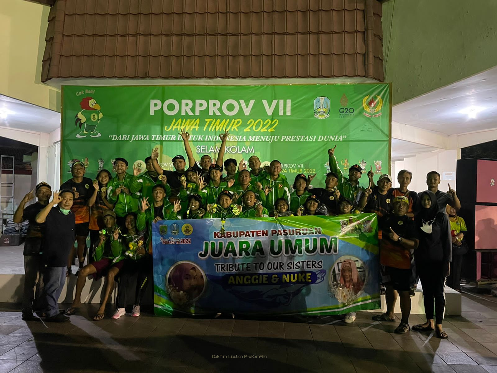 Cabor Selam Kolam Kabupaten Pasuruan Juara Umum PORPROV Jatim 2022