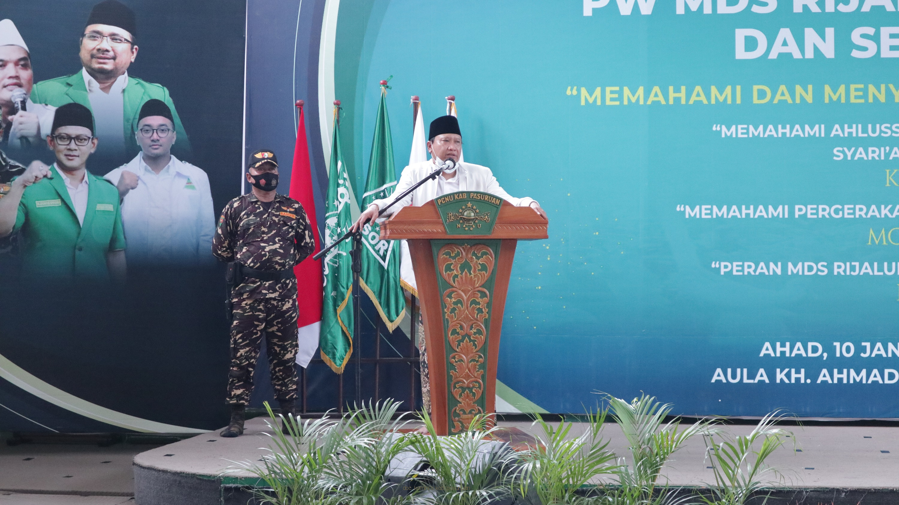 Hadiri Pengukuhan PW MDS Rijatul Ansor Jatim, Bupati Ucapkan Selamat Kepada Seluruh Pengurus Yang Dilantik