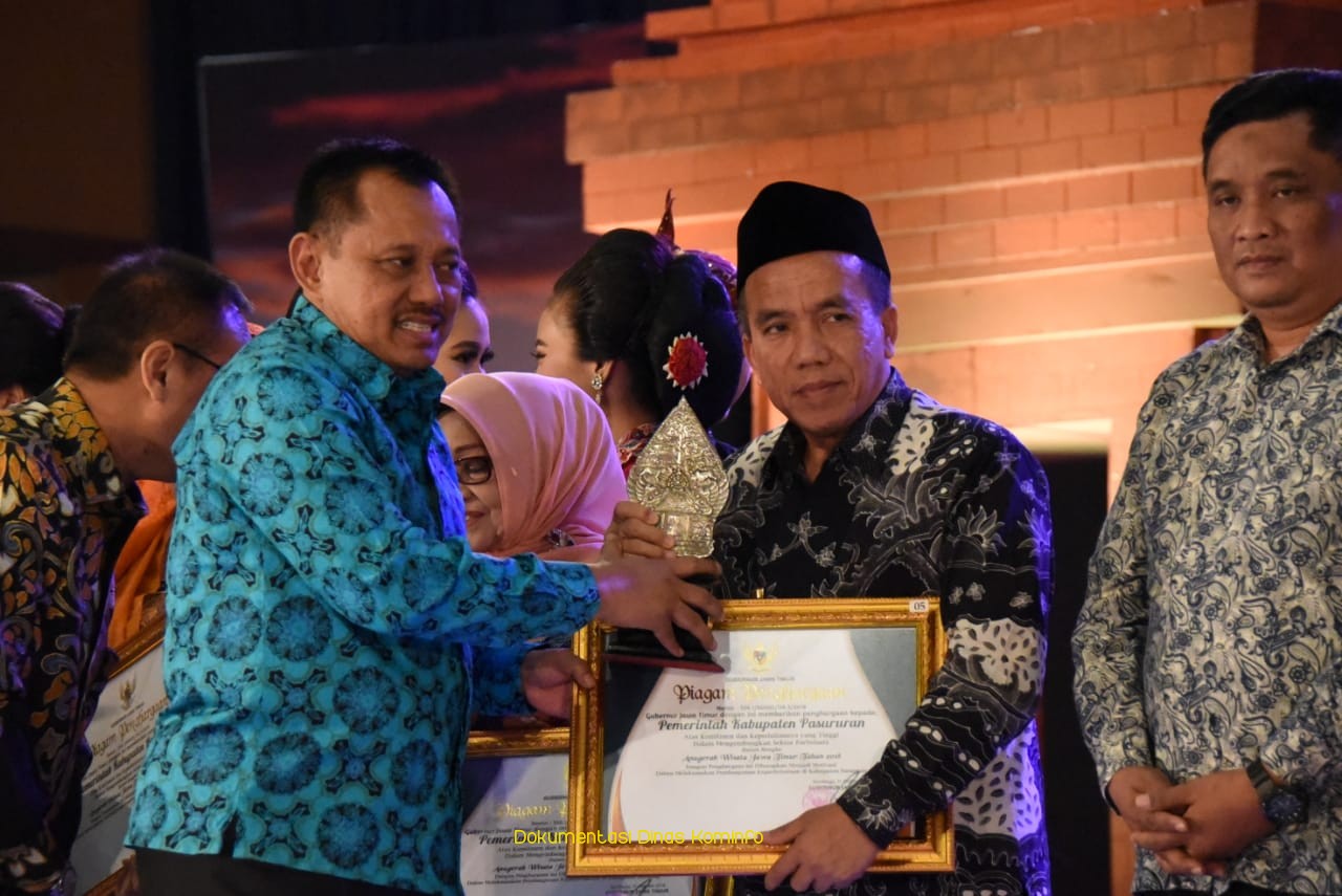 Kedua Kali, Pemkab Pasuruan Raih Anugerah Wisata Jatim 2018