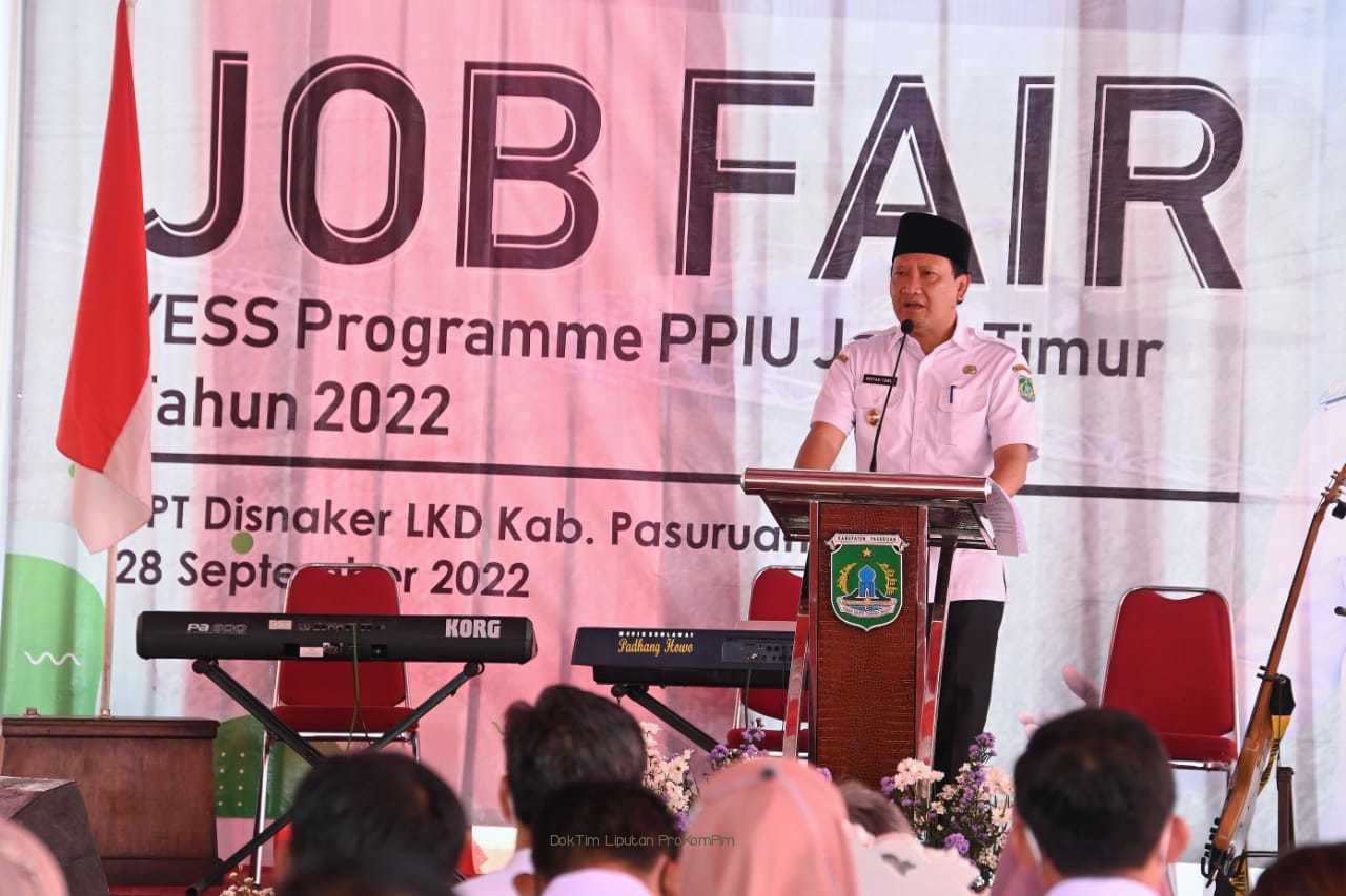   Bupati: Job Fair YESS Programme PPIU Jatim 2022, Upaya Pemkab Pasuruan Tingkatkan Kesejahteraan Masyarakat   