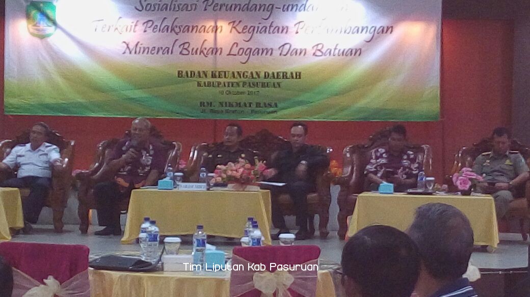 Samakan Persepsi, Undang Puluhan Pengusaha Tambang di Kabupaten Pasuruan 