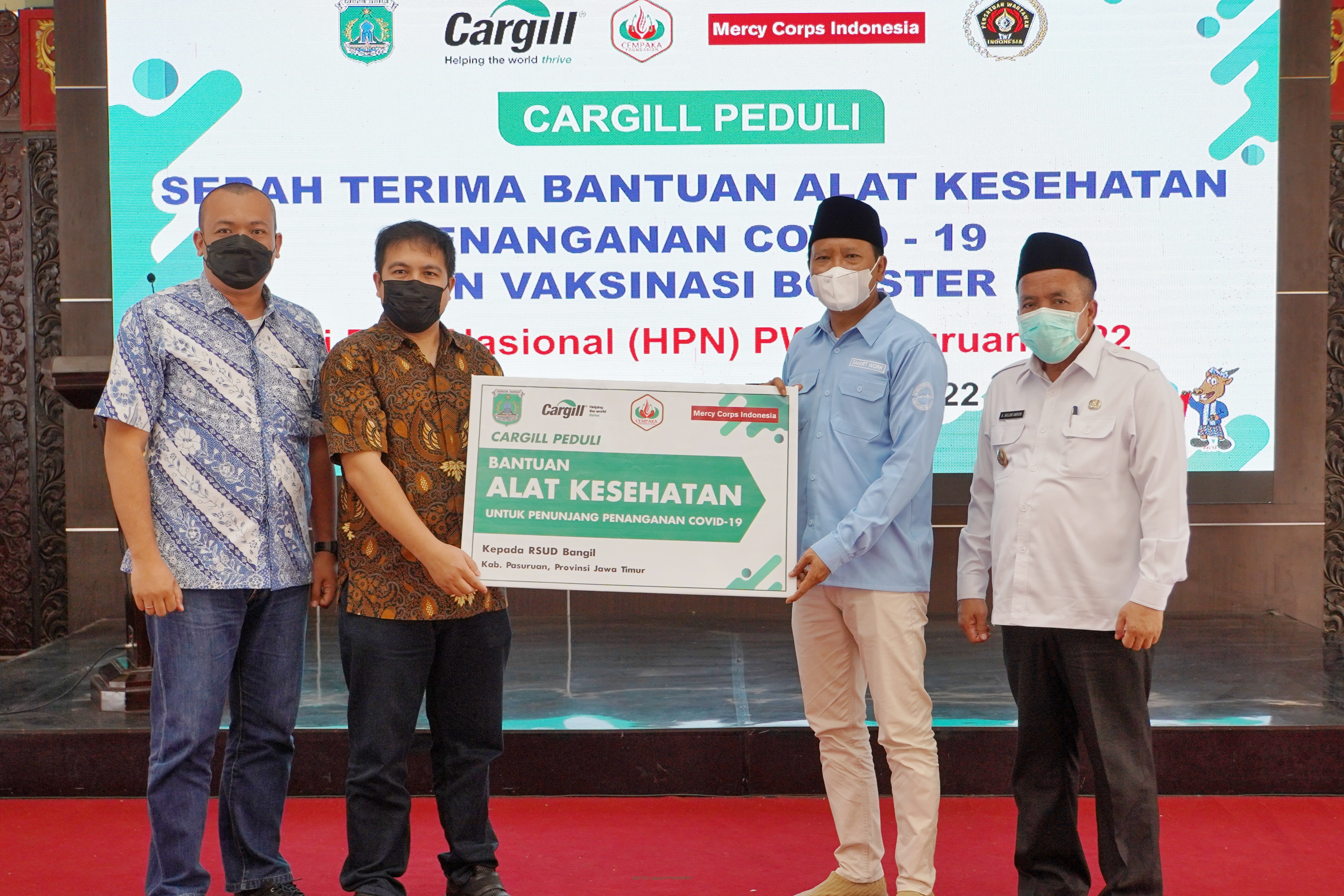 Terima Bantuan Alat Kesehatan Untuk Percepatan Penanganan Pandemi, Bupati Apresiasi PT Cargill Indonesia