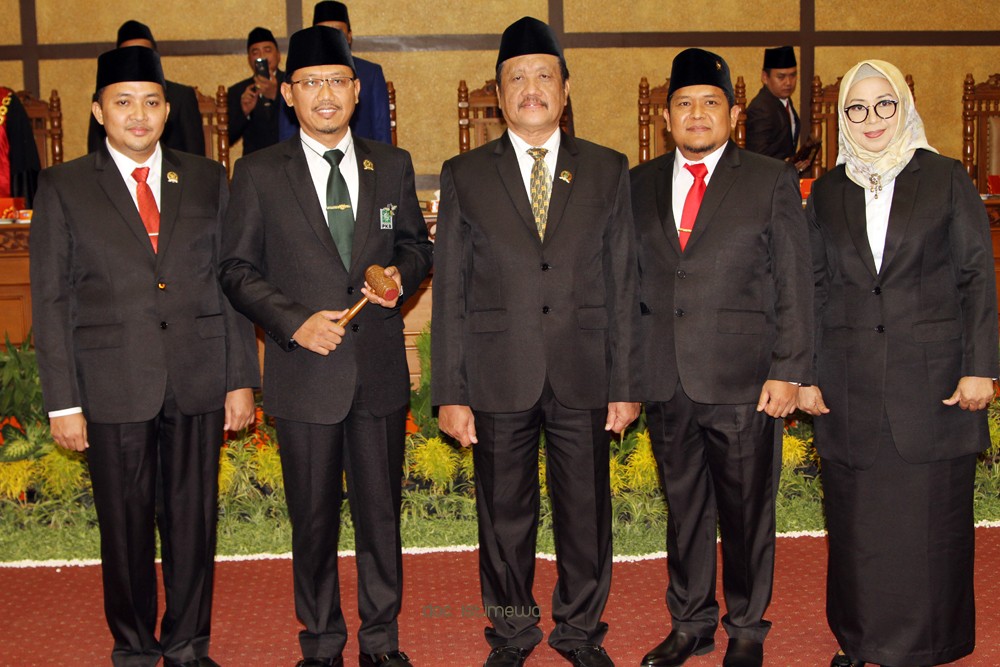 Pimpinan DPRD Kabupaten Pasuruan Periode 2019-2024, Dilantik. Sudiono Fauzan Jadi Ketua 