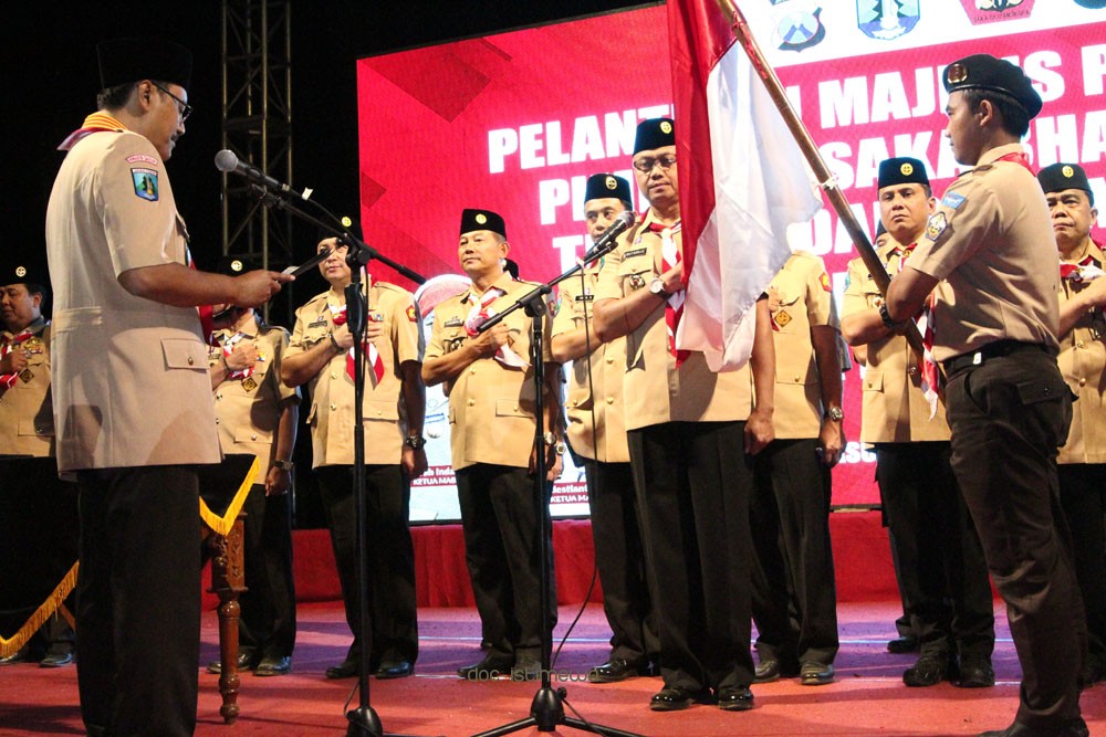 Ribuan Pramuka se-Jatim Deklarasi Perangi Narkoba Di Atas Barakuda