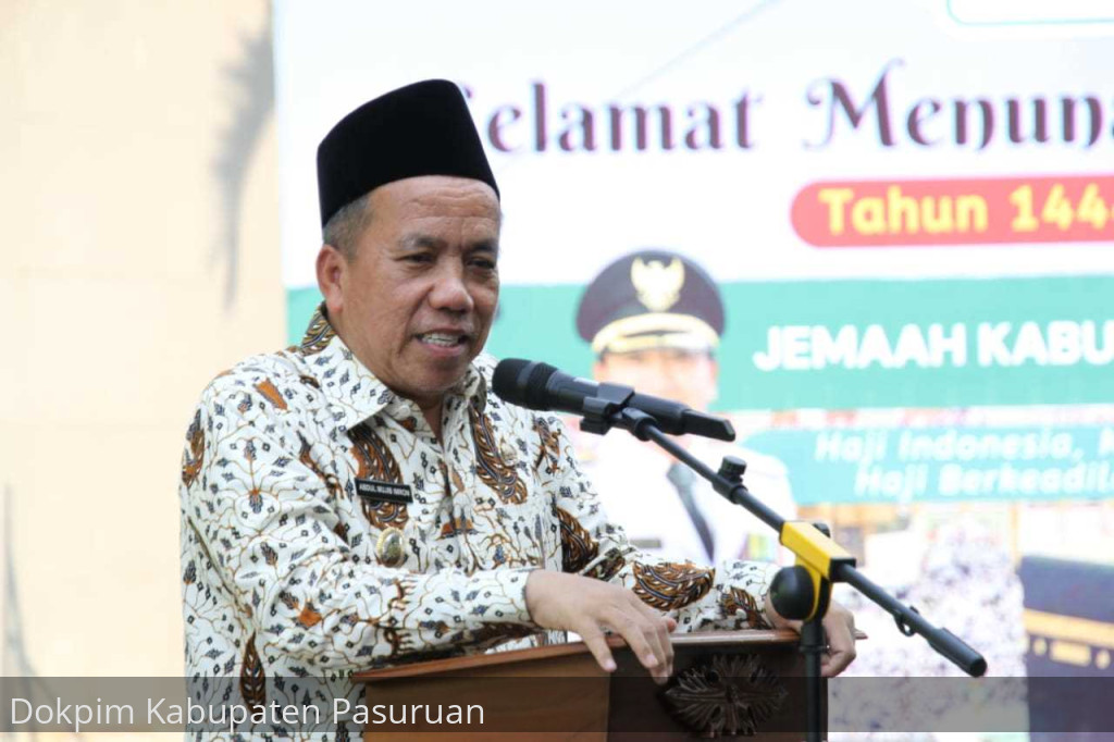 Berangkatkan Kloter 85, Plh. Bupati Pasuruan Berpesan Calon Jamaah Haji Selalu Jaga Kesehatan