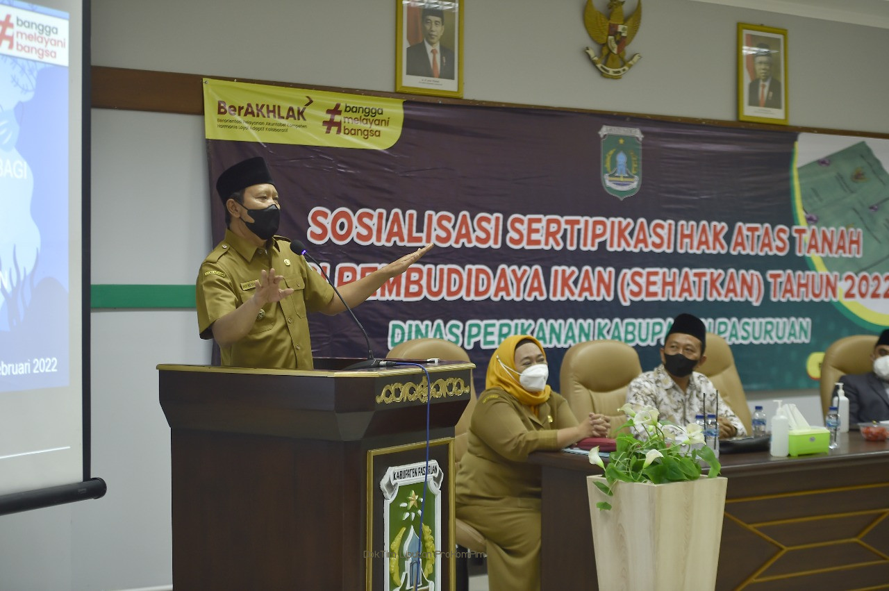 Tahun Ini, 100 Bidang Tanah Pembudidaya Ikan di Kabupaten Pasuruan Bakal Terbit Sertifikat 